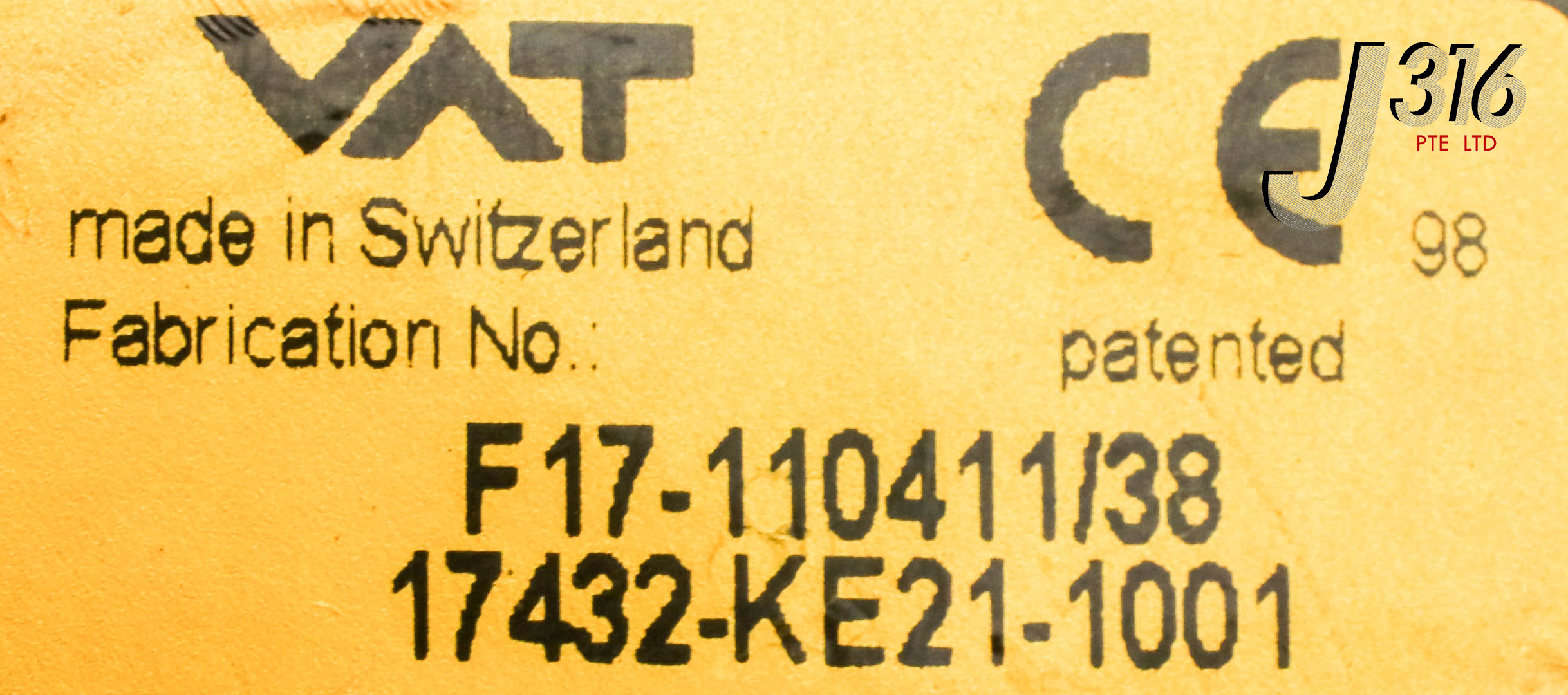 14710 VAT PNEUMATIC VACUUM VALVE, 0020-09357 F17-110411 | eBay